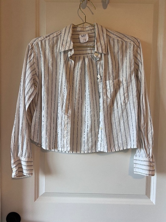 GAP Tops - Striped button down shirt
